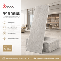 Suelo de Parqué Vinílico de Lujo SPC con Acabado Natural en Roble Claro, Resistente a Impactos, Silencioso, Cómodo para Caminar, Perfil Rígido de 7 mm