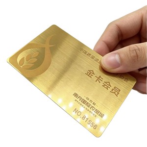 Pacifying The World Metal Craft Card Plaqué Or Taille Personnalisée Sérigraphie Marquage à Chaud Finition de Surface - Product Image 1