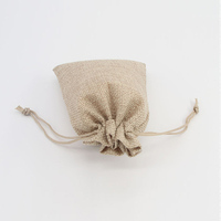 Sacs en jute personnalisés avec cordon de serrage, pochettes anti-poussière réutilisables, sacs de courses écologiques en chanvre et toile de jute avec cordon pour emballage cadeau