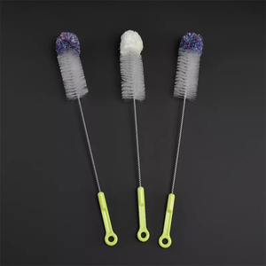 Brosse <span class=keywords><strong>de</strong></span> nettoyage <span class=keywords><strong>de</strong></span> <span class=keywords><strong>paille</strong></span> <span class=keywords><strong>de</strong></span> bouteille <span class=keywords><strong>de</strong></span> lait doux en acier inoxydable - Product Image 3