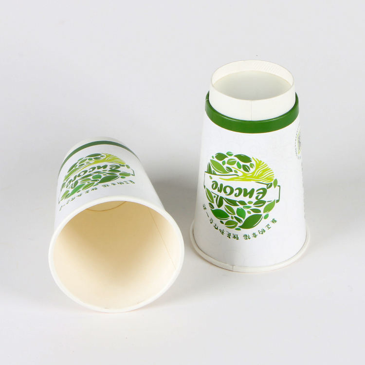 PE coated cup paper heat insulation 16oz coffee hot drink cup