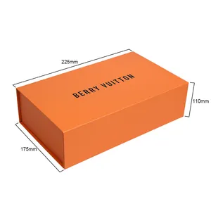 Design personalizado Luxo Dobrável Fecho Magnético Dobrável Caixas Com Tampa Cap Bag Sapatos Embalagem Caixas De Papel De Presente