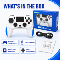 Manette de jeu sans fil Bluetooth à vibration avec bouton Turbo, éclairage RGB, puce originale de haute qualité, joystick pour PC/Mobile – Meilleures ventes