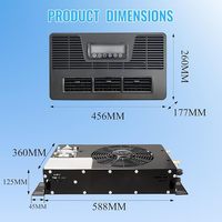 Climatiseur électrique silencieux et discret 48V DC, climatiseur split universel 48V pour camping-cars, caravanes, camions, fourgonnettes, excavatrices, bus
