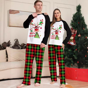 Pijamas de Família com Estampa de Rena, Conjuntos de Roupa de Noite para Feriados, Pijamas de Manga Longa, Fantasia de Natal - Product Image 2