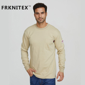 قمصان عمل مقاومة للحريق من FRKNITEX، ملابس لحام مقاومة للنار، قمصان محبوكة بأكمام طويلة من الفئة 3، قمصان عمل قابلة للتنفس - Product Image 5