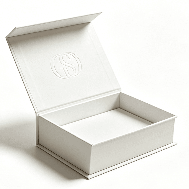Custom Rigid Magnetic Gift Box Non Collapsible Luxury Paper Boxes Embossed Logo Flip Box for Cosmetic Jewelry Perfume Packaging