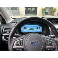 Panel Instrumen LCD Mobil 12,3 inci Digital Cluster untuk Subaru Forester Legacy 2013-2018 Monitor Dashboard Kokpit Speedometer
