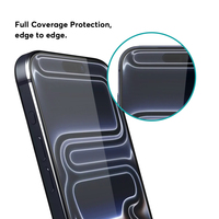 Protection d'écran en verre trempé 9D anti-rayures de qualité supérieure pour iPhone 17 16 15 Pro Max – Vente en gros