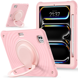 Funda de armadura giratoria para tableta de silicona PC 360 para iPad Mini 6 <span class=keywords><strong>Mini6</strong></span> A17pro, funda trasera con soporte para ranura para bolígrafo - Product Image 2