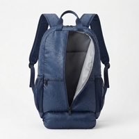 Sac à dos de pickleball léger et portable personnalisé avec compartiment à chaussures zippé, poches latérales en mesh, grande capacité, sac à raquettes pour hommes