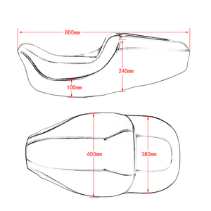 Coussin de siège confortable en cuir PU pour moto, pour Harley 2007 — 2019, FLHT <span class=keywords><strong>Electra</strong></span> Glide 2014-2019, Ultra Limited <span class=keywords><strong>CVO</strong></span> - Product Image 6