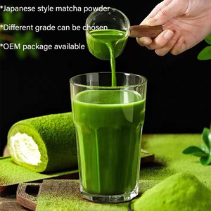 Poudre de Matcha biologique de qualité cérémonielle, norme UE, poudre fine, pour la cuisine, la pâtisserie, les boissons, 100g, sachet en aluminium, en vrac, sans additifs - Product Image 3