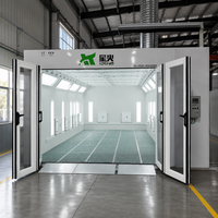 Solution tout-en-un Premium : Cabines de peinture électriques pour voitures 53 kW 80 ° Cabine de peinture professionnelle C avec station de chauffage quantique à triple tête avancée