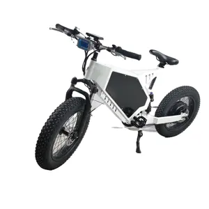 Overseas Warehouse electric bicycle 8000w bldc motor steal-th bomber with motorcycle cover/bicycle rack for optional