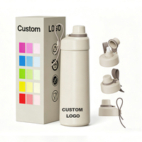 Botella de Agua Aislada al Vacío de Acero Inoxidable, Libre de BPA, Ecológica, Color Personalizado, 21 oz, Aislamiento Térmico de 12-24 Horas, a Prueba de Fugas