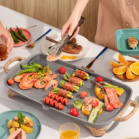 Maille de gril jetable carrée Filet de gril galvanisé Filet de barbecue jetable de restaurant japonais et coréen