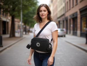 Borsa a Tracolla in Denim da Donna con Cinturino Singolo, Chiusura con Cerniera, per Uso Quotidiano in Tutte le Stagioni - Product Image 2