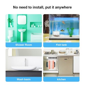 Sensor de Agua Inalámbrico con Alarma de 90dB, Detector de Fugas de Agua, Alerta de Monitoreo de Fugas y Goteo para Cocina, Baño y Sótano - Product Image 5