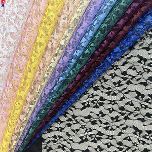 Tissu en dentelle française <span class=keywords><strong>Chantilly</strong></span> 100 % polyester brodé de fleurs 3D en jacquard floral sur tulle, marque HG, best-seller à prix réduit - Product Image 1