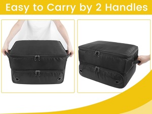 Sac de rangement pliable grande capacité pour vêtements, <span class=keywords><strong>chaussures</strong></span> et sacs de <span class=keywords><strong>golf</strong></span>, fabriqué en polyester durable - Boîte de rangement pour voiture pour accessoires de <span class=keywords><strong>golf</strong></span> - Product Image 4