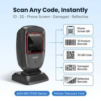 UIMG FS30 Scanner de codes-barres fiable 1D 2D mains libres USB, résistant aux chutes de 1,2 m, pour points de vente de tabac et d'alcool