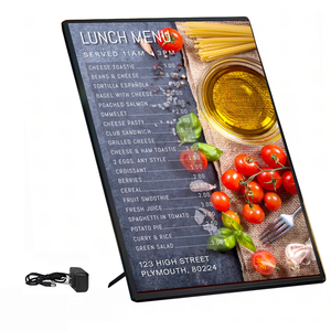 Siêu mỏng ánh sáng Pad xách tay LED <span class=keywords><strong>L</strong></span> LED Tường <span class=keywords><strong>lightbox</strong></span> Bảng hiển thị Menu nhà hàng quảng cáo hộp Đèn đặt hàng <span class=keywords><strong>l</strong></span>ại <span class=keywords><strong>lightbox</strong></span> - Product Image 2