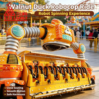 Manèges à bas prix pour fabricants, attractions de fête foraine, jeux rotatifs d'extérieur, manèges Robocop en fibre de verre pour parcs d'attractions