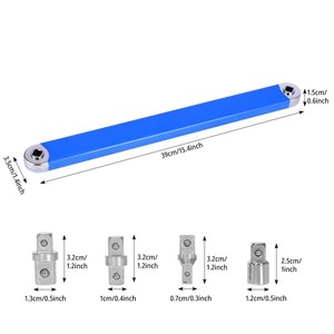 Yili Ratchet Extension Wrench <b>Tool</b> Steel Polished Chrome Plating 0.75kg Auto Repair <b>Tool</b> - Product Image 2