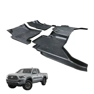 Auto parts 4X4 pick up truck accessories custom-fit 3D waterproof car carpets for Toyota Tacoma TPE Rubber Car Floor liners