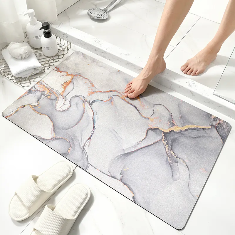 Hot Selling Quick Dry Mat Diatomite New Bathroom Fashion Japanese Absorbent Bath Mat Technology Floor Mat