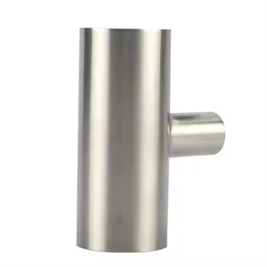 Low Moq 304 Sanitary Stainless Steel Pipe Fittings Reducing Flat Tee