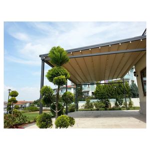 Pérgola Bioclimática Eléctrica de Lujo para Jardín, Moderna, con <span class=keywords><strong>Techo</strong></span> de Aluminio, Gazebo Impermeable en Oferta, para Exteriores, <span class=keywords><strong>3x4</strong></span> 4x4 - Product Image 6