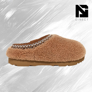 รองเท้าแตะ UGG Tasman Maxi Curly สีน้ำตาลแดง แต่งลายปัก ดีไซน์เนอร์ สำหรับใส่ในบ้านและนอกบ้าน ฤดูหนาว อุ่นสบาย เหมาะสำหรับผู้ชายและผู้หญิง - Product Image 2