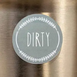 纽约中国工厂促销盖抽屉应用有趣干净脏双面洗碗机磁铁