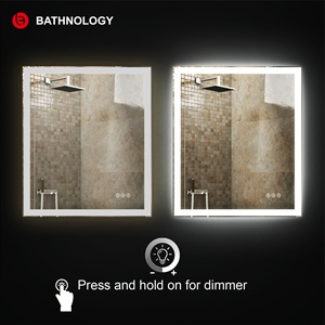 Tùy chỉnh thiết kế hiện đại <span class=keywords><strong>LED</strong></span> phòng tắm Vanity gương với defogger tường mặc quần áo gương - Product Image 2