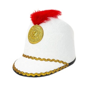 SOLPOP Sombrero <span class=keywords><strong>de</strong></span> Baterista para Niños y Adultos, Disfraz <span class=keywords><strong>de</strong></span> Soldado Negro y Dorado para Desfiles, Clubes y Halloween - Product Image 2