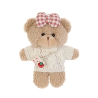 Nouvelle Décoration de Sac Ourson en Peluche Mignon Style Coréen, Porte-clés et Accessoire de Poupée pour Filles, Idéal comme Petit Cadeau