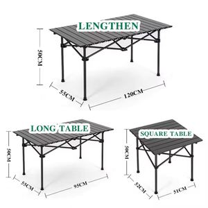 Table de camping pliable portable pour pique-nique en extérieur / Table de jardin économique pour voyage - Product Image 1