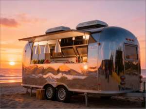 Carrito <span class=keywords><strong>de</strong></span> comida <span class=keywords><strong>de</strong></span> albóndigas suecas con estación <span class=keywords><strong>de</strong></span> salsa cremosa y barra <span class=keywords><strong>de</strong></span> arenque encurvado para mermelada <span class=keywords><strong>de</strong></span> arándanos y puré <span class=keywords><strong>de</strong></span> patatas - Product Image 1