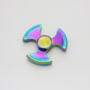 Ba Lưỡi kim loại <span class=keywords><strong>Fidget</strong></span> <span class=keywords><strong>Spinner</strong></span> (nhôm/thép không gỉ)-Đồ chơi giảm căng thẳng xoay thôi miên - Product Image 1