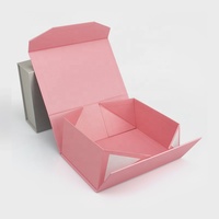 Boîte pliable en carton magnétique personnalisé, boîte d'emballage plate, 10 pièces