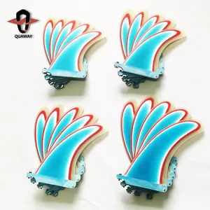 คุณภาพสูง Multi-Layered SINGLE Fin ปรับแต่งหลายสี Longboard FINS SUP FINS