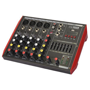 Chuyên Nghiệp 6-Kênh USB Âm Thanh <span class=keywords><strong>Mixer</strong></span> Xách Tay Âm Thanh Nhỏ DJ Giao Diện Điều Khiển Với Hiệu ứng Nhà Máy-Ban - Product Image 2