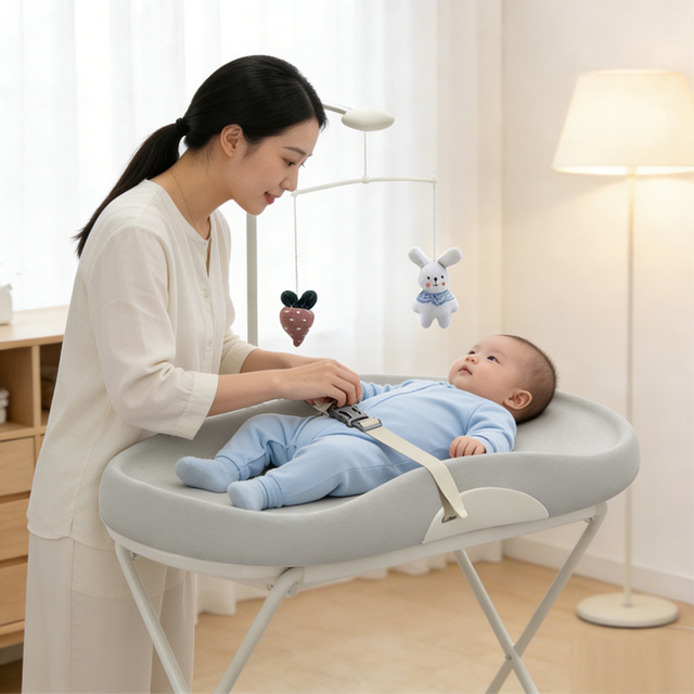 Baby Care Table Available in Two Colors Portable and Lightweight Baby Supplies