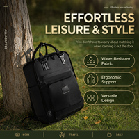 Sac à dos pour ordinateur portable durable avec logo personnalisé, 15,6 pouces, imperméable, léger, fin, pour hommes et femmes, idéal pour les voyages et le bureau