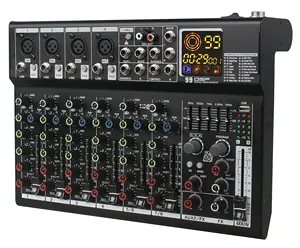 Mr600 24-bit DSP kỹ thuật số đa hiệu ứng xử lý 48V Phantom Power USB chơi chuyên nghiệp âm thanh mixer