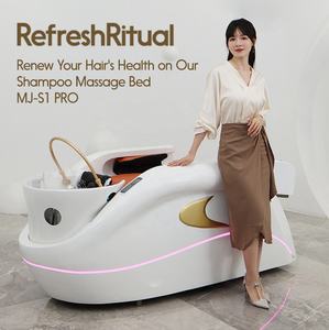 Nouvelle Arrivée Usine En Gros De Luxe Polyvalent Cheveux Lavage Chaise Salon Table De Massage Vapeur Massage Shampooing Lit avec Plateau - Product Image 4