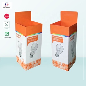 Cyj Tùy Chỉnh In Offset Vật Liệu Tái Chế Giấy Có Thể Gập Lại Các Tông Bán Lẻ Đổ Thùng Điện Tử LED Bóng Đèn Ánh Sáng Hiển Thị Carton - Product Image 1