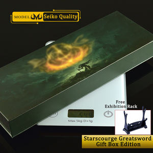 Accessoires de jeu <span class=keywords><strong>Elden</strong></span> <span class=keywords><strong>Ring</strong></span>, épée Starscourge de 30 cm, édition <span class=keywords><strong>en</strong></span> boîte, modèle d'armes entièrement <span class=keywords><strong>en</strong></span> métal, cadeau pour garçon, accessoire de cosplay, épée de samouraï - Product Image 2